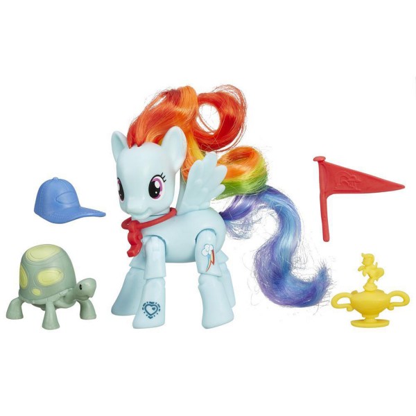 Figurine articulée My Little Pony : Rainbow Dash : Coup gagnant - Hasbro-B3602-B5676