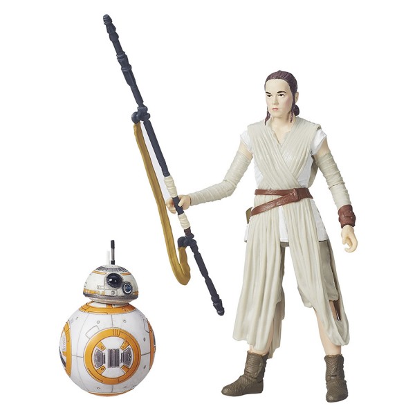 Figurine Deluxe Star Wars Black series : Rey et BB-8 - Hasbro-B3834-B3836