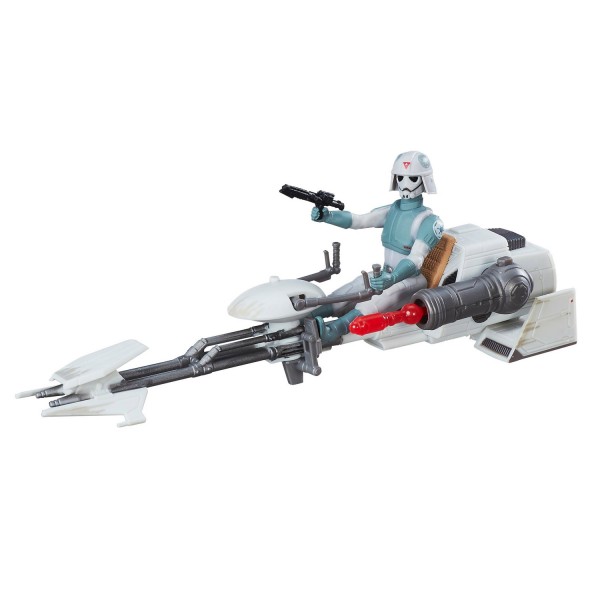 Figurine et véhicule léger Star Wars : Speeder impérial et pilote AT-DP - Hasbro-B3716-B7263