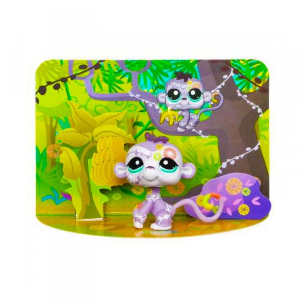 Figurine Littlest Petshop : Petshop fun : Singe - Hasbro-26405