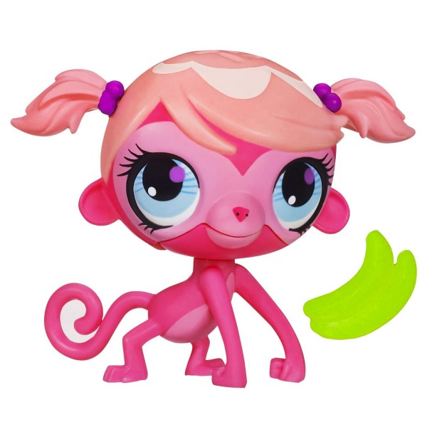 Figurine Littlest Petshop : Petshop gourmand : Singe - Hasbro-A0895-A1250