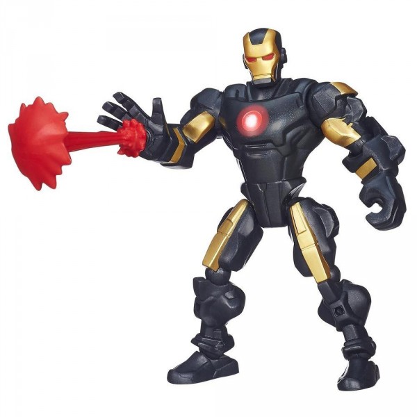 Figurine Marvel Super Hero Mashers : Iron Man noir - Hasbro-A6825-A6830