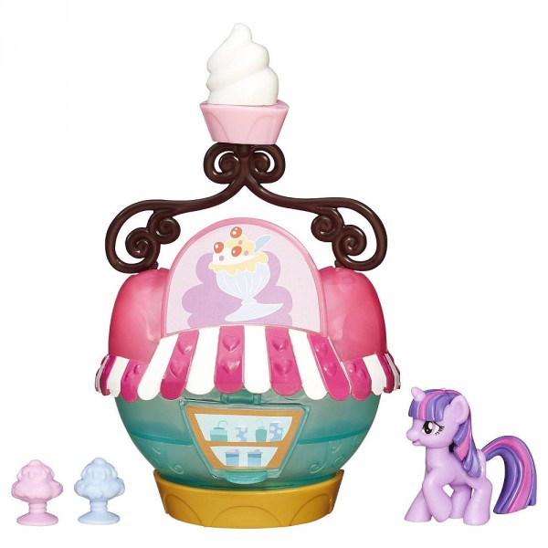 Figurine Mon Petit Poney : Kiosque de crème glacée - Hasbro-B3597-B5568