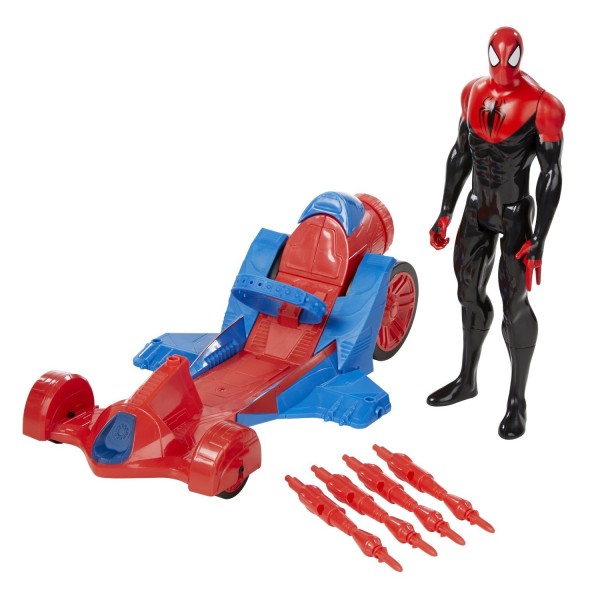 Figurine Spiderman 30 cm avec voiture de course - Hasbro-A8491
