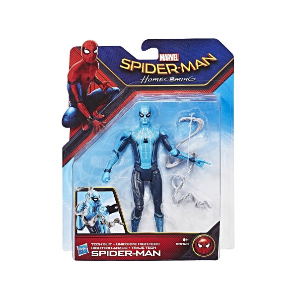 Figurine SpiderMan Homecoming 15 cm : Spiderman Uniforme High-Tech - Hasbro-B9701-B9993