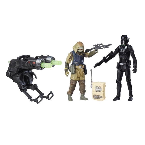 Figurine Star Wars : Pack 2 figurines et accessoires : Commando Rebelle Pao et Death Trooper - Hasbro-B7073-B7259