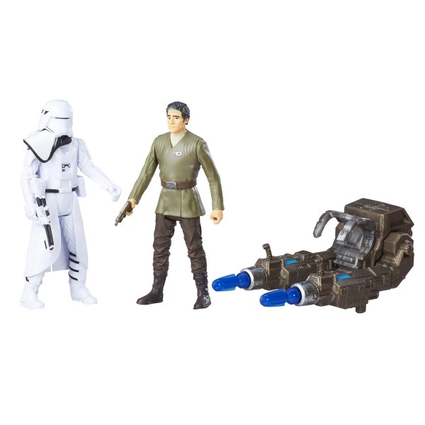 Figurine Star Wars : Pack 2 figurines et accessoires : Poe Dameron et Officier Snowtropper - Hasbro-B7073-B8612