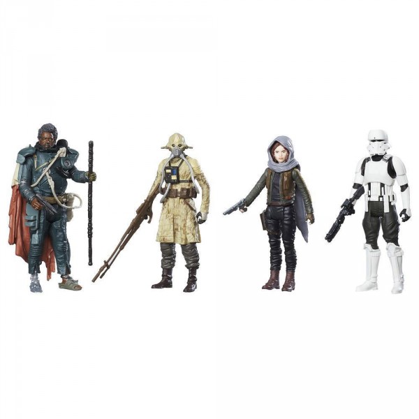 Figurine Star Wars : Pack 4 figurines 10 cm : La révolte de Jedha - Hasbro-C1231