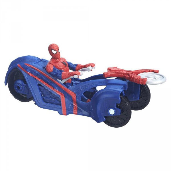 Figurine Ultimate Spiderman : Spiderman et sa moto - Hasbro-B5760-B6392