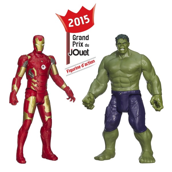 Figurines électroniques Avengers : Lot de deux figurines : Hulk et Iron Man - Hasbro-B5857-B1382-B1494