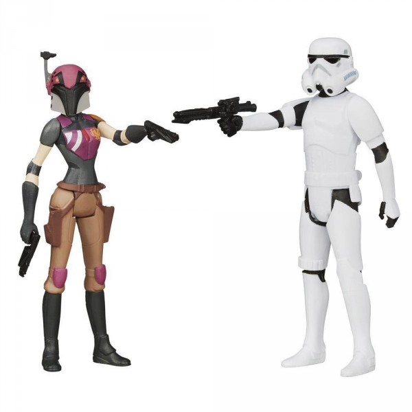Figurines Star Wars Rebels : Rebel Wren & Stormtrooper - Hasbro-A5228-A8930