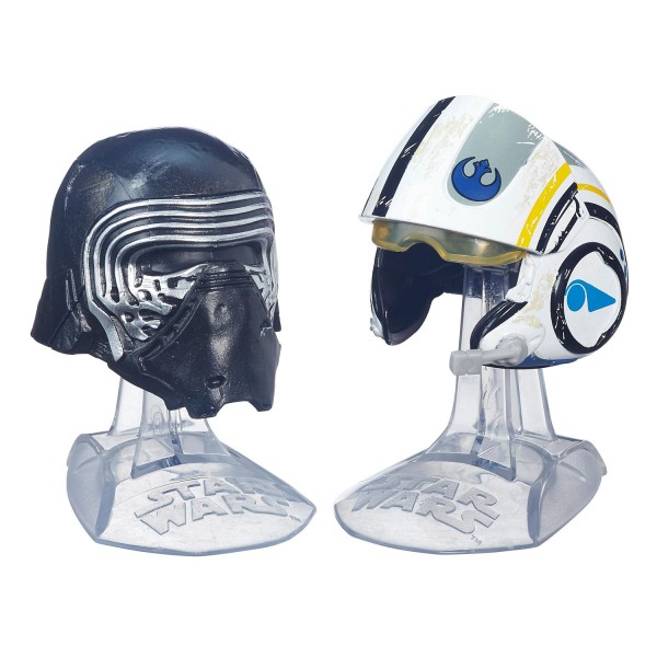 Mini casques Star Wars : The Black Series : Kylo Ren et Poe Dameron - Hasbro-B6000-B6001