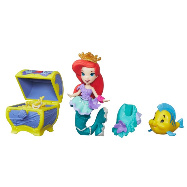 Mini poupée Disney Princesses : Le coffre aux trésors d'Ariel - Hasbro-B5334-B5336