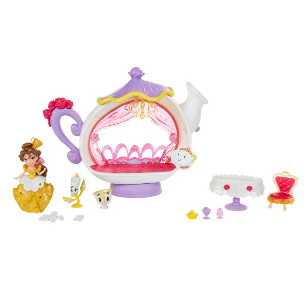 Mini univers Disney Princesses : Le salon de thé enchanté de Belle - Hasbro-B5344-B5346