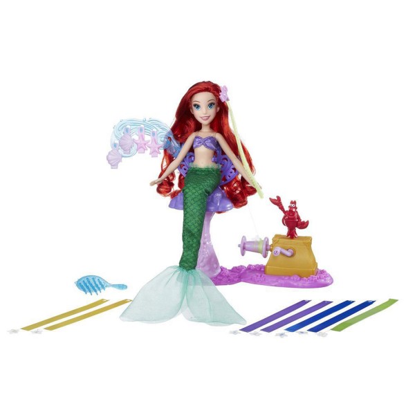 Poupée Disney Princesses : Salon Ruban Royal d'Ariel - Hasbro-B6835-B3836