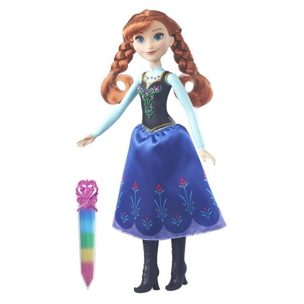 Poupée La Reine des Neiges (Frozen) : Anna aux cristaux brillants - Hasbro-B6162- B6164