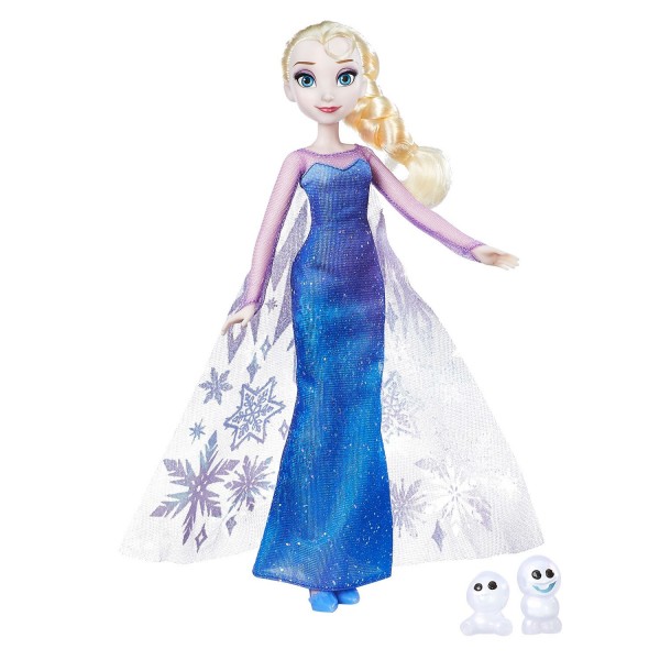 Poupée La Reine des Neiges (Frozen) : Magie des aurores boréales : Elsa - Hasbro-B9199-B9201