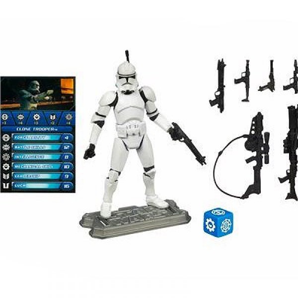 Figurine Star Wars et carte à collectionner : Saga Legends : Clone Trooper Episode III - Hasbro-21115-21398