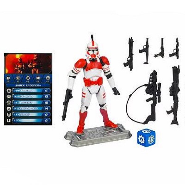 Star Wars - Saga Legends - Figurine et carte à collectionner : Shock Trooper - Hasbro-21115-21396