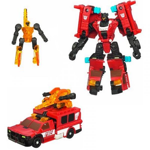 Transformers - Pack de 2 figurines à combiner : Decepticons Smolder et Chopster - Hasbro-98445-98443P