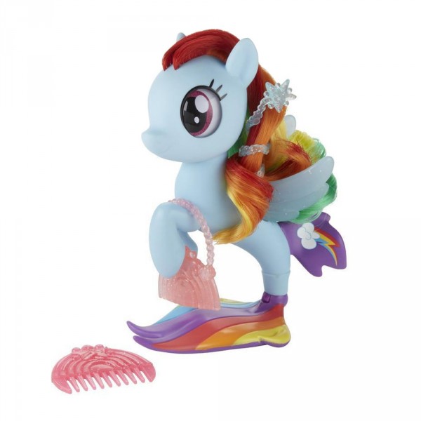 Figurine My Little Pony : Poney Sirène scintillant : Rainbow Dash - Hasbro-C0683-E1004