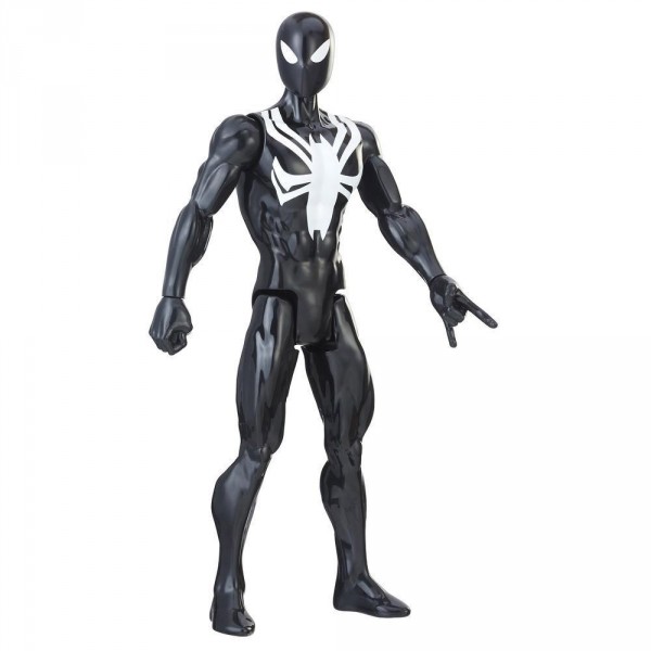 Figurine Spiderman Titan Hero 30 cm : Black Suite Spider-Man - Hasbro-E2324-E2344