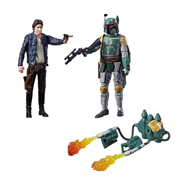 Figurine Star Wars : Force Link : 2 figurines : Han Solo et Boba Fett - Hasbro-C1242-C1244