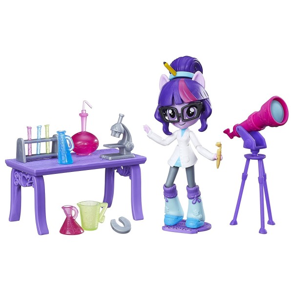 Mini-poupée My Little Pony :  Twilight Sparkle cours de sciences - Hasbro-B4910-B9483