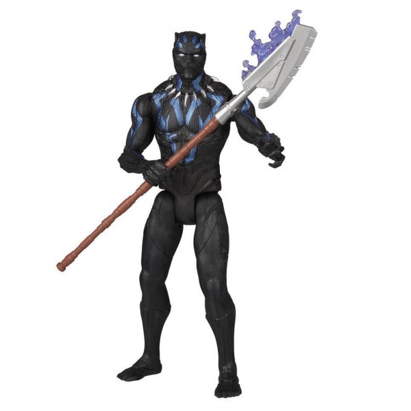 Figurine Black Panther 15 cm : Black Panther Vibranium Suit - Hasbro-E0868-E1360