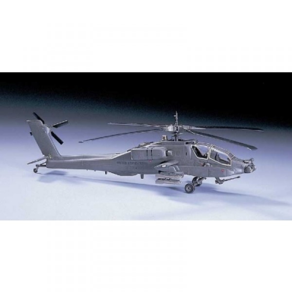 Maquette hélicoptère : D6 AH-64A Apache - Hasegawa-00436