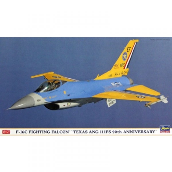 Maquette avion : F-16C Texas ANG 111 FS90 - Hasegawa-00899