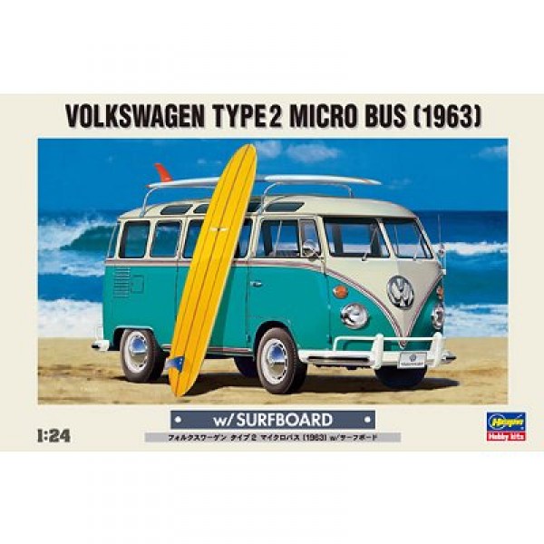 Maquette micro bus Wolkswagen Type 2 1963 - Hasegawa-20247