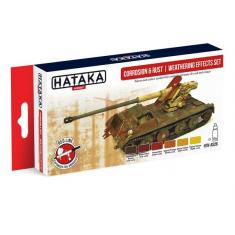 Red Line Set (6 pcs) Corrosion & rust  weathering effects set - HATAKA