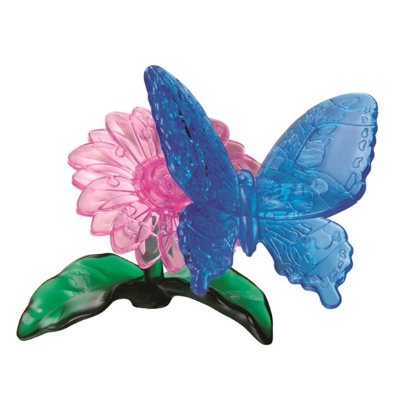 Puzzle 3D : 38 pièces : Papillon sur sa fleur - RDP-PO-59125