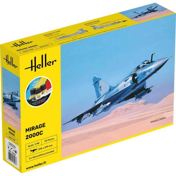 Starter Kit Mirage 2000 C - 1:48e - Heller - Heller-56426