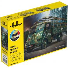 Maquette Véhicule Militaire : STARTER KIT- AHN2 - Camion Français