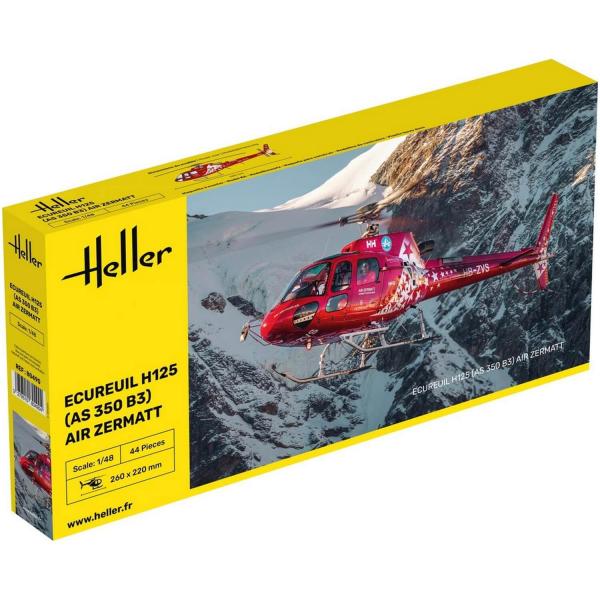 Maquette Hélicoptère : ECUREUIL H125 (AS 350 B3) - AIR ZERMATT - Heller-80490