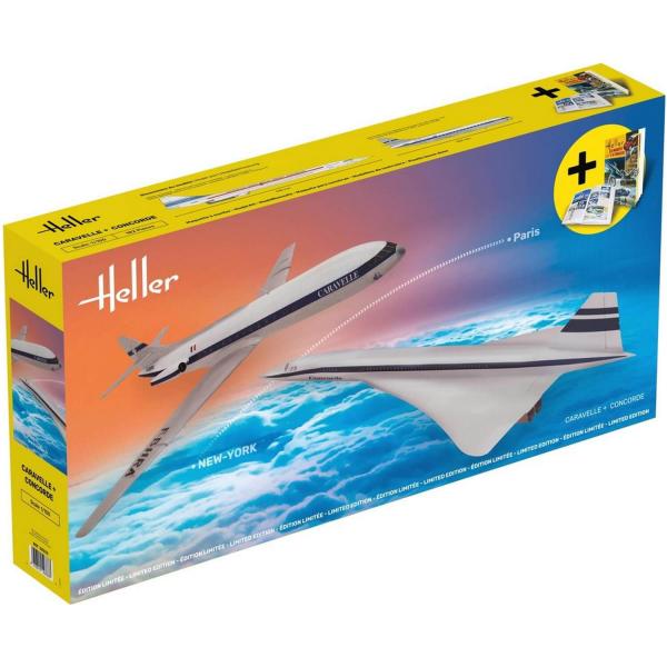 Maquettes Avions : Caravelle + Concorde - Heller-50333