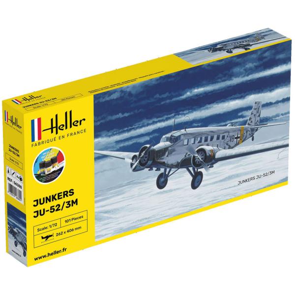 Maquette avion : Starter Kit : Ju-52/3m - Heller-56380
