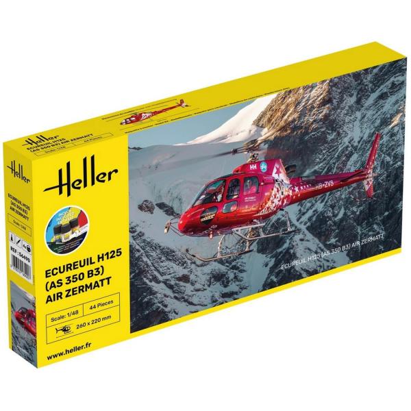 Maquette Hélicoptère : STARTER KIT -  ECUREUIL H125 (AS 350 B3) - Heller-56490
