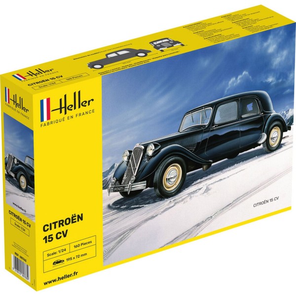 Maquette voiture : Citroën 15 CV noire - Heller-80763