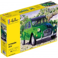 Maquette voiture : Citroën 2 CV verte