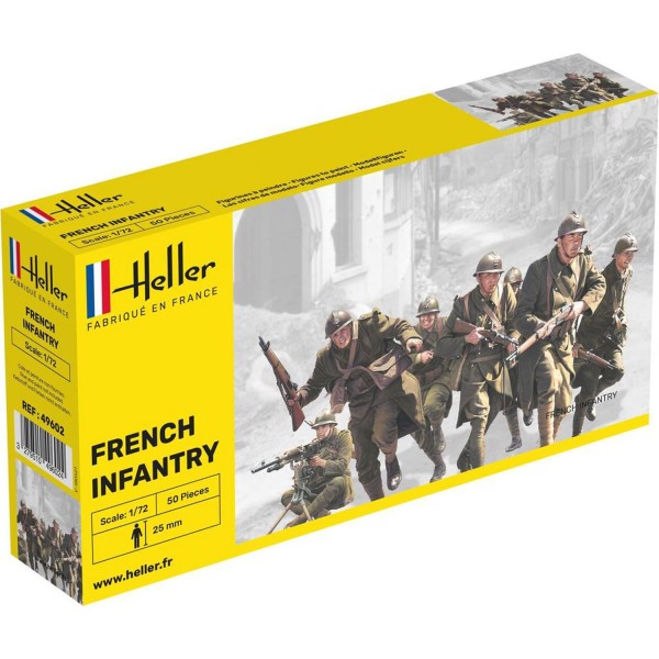 Figurines 2ème Guerre Mondiale : Infanterie française - Heller-49602