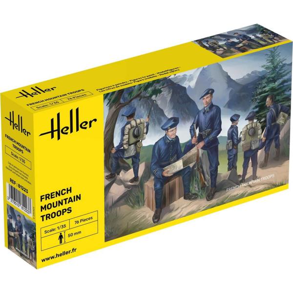 Figurines militaires : Chasseurs alpins - Heller-81223