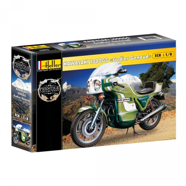 Kit complet Maquette Moto : Kawasaki 1000 Godier Genoud - Heller-52912