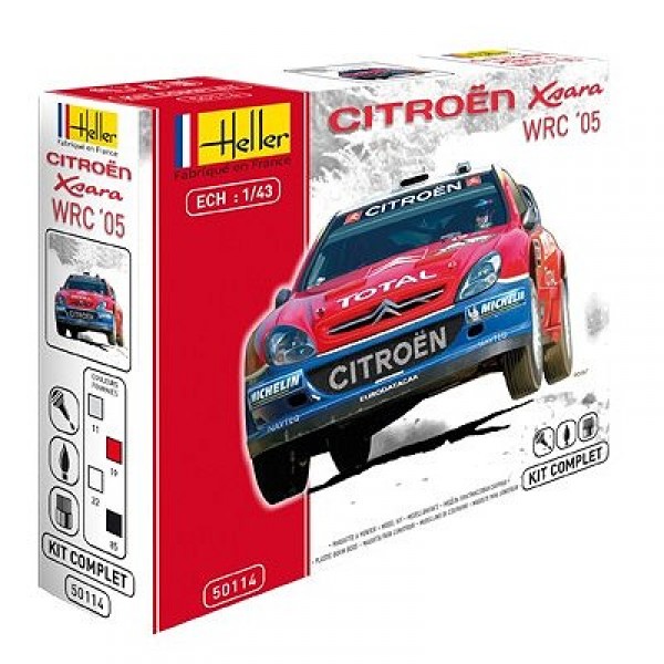 Maquette voiture : Kit Complet : Citroën Xsara WRC '05 Rallye de Turquie - Heller-50114