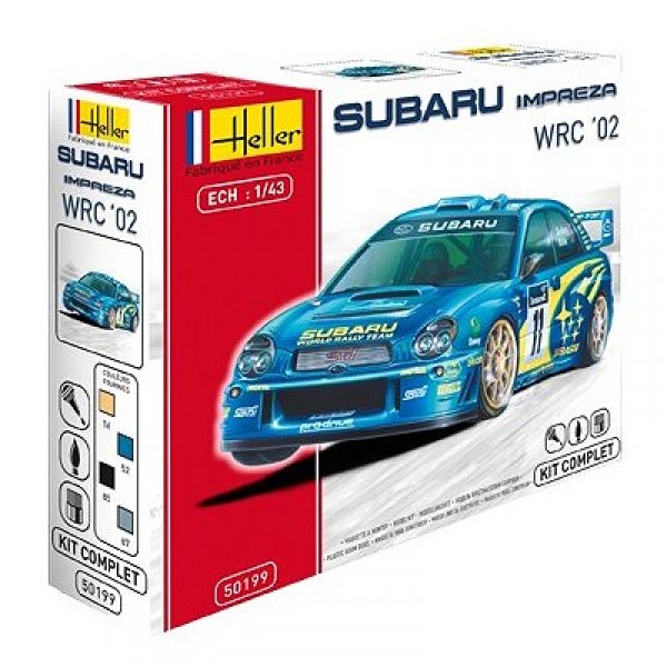 Maquette voiture : Kit complet : Subaru Impreza WRC '02 - Heller-50199