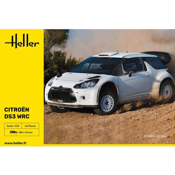 Maquette voiture : Citroën DS3 WRC Saison 2013 - Heller-80758