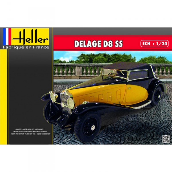Maquette voiture : Delage D8 SS - Heller-80720