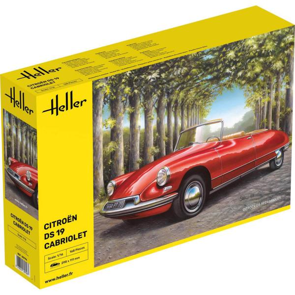 Maquette voiture : DS 19 cabriolet - Heller-80796